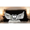 Crushed Diamond Angel Wings with Shelf Sitter Ornament Decorative Sculpture