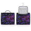 cfpolar Toiletry Bag for Women, Bat Galaxy Moon Flower Hanging