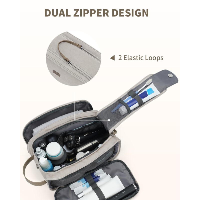 WANDF Toiletry Bag for Men, Travel Toiletry Bag, Cosmetic Bag
