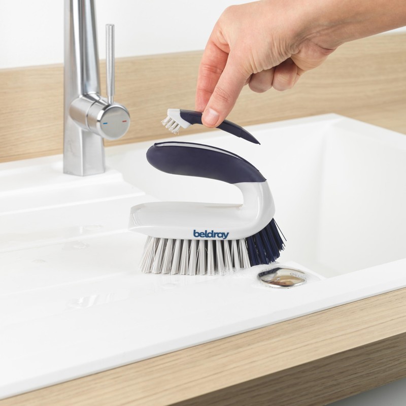Beldray Deep Handheld Scrubbing Cleaning Brush for Tough Stains &