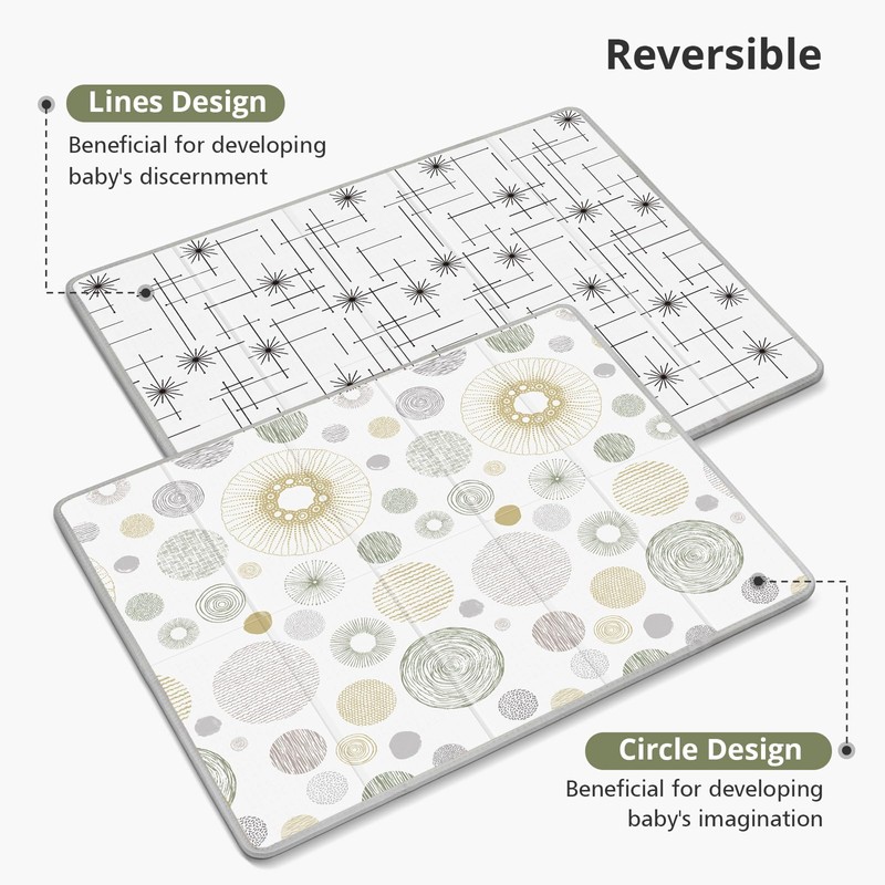 79x71 Baby Play Mat, Extra Large Baby Play Mat for