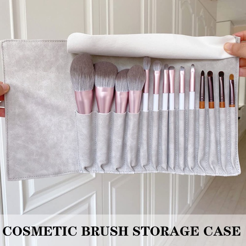 Makeup Brushes Rolling Case Pouch Portable Travel Makeup Bag Cosmetic