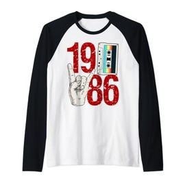 Class of 1986 Graduation High School College 80s Reunion Raglan Baseball Tee