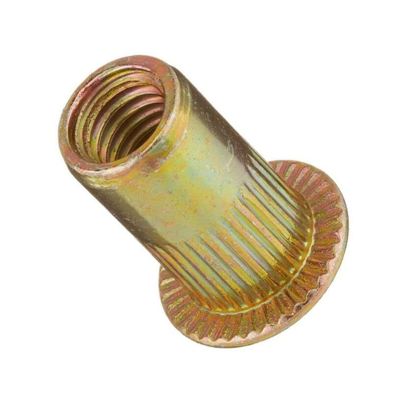 AIWFL 100Pcs M6 Metric Zinc Plated Carbon Steel Rivet Nut,
