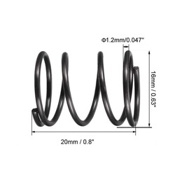 MACHSWON Compression Spring for Everything From Home Appliances to Motor Equipment Motor Home Repairs Spring Steel Extension Spring 1.2mm Wire Dia , 16mm OD , 20mm Free Length