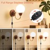 Extension Cord with Dimmer Switch, 6FT/1.8m Lamp Dimmer, 2 Prong