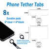 Molibest 8 Pack Phone Tether Tab, Universal TPU Phone Lanyard