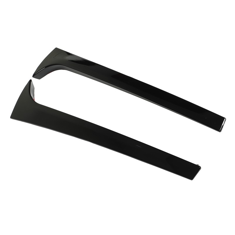 1Pair Rear Window Side Spoilers Gloss Black Air Resistance Reduction