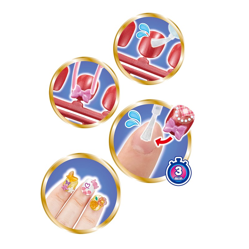 Aquabeads 35007 Fingernails Refill Set Yellow Pink Nail Design