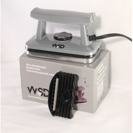 WSD Ski Snowboard Wax Iron Textured Dimpled Plate Beveler 88/90 Side ski Snowboard Edge Tuner (Gray Iron)