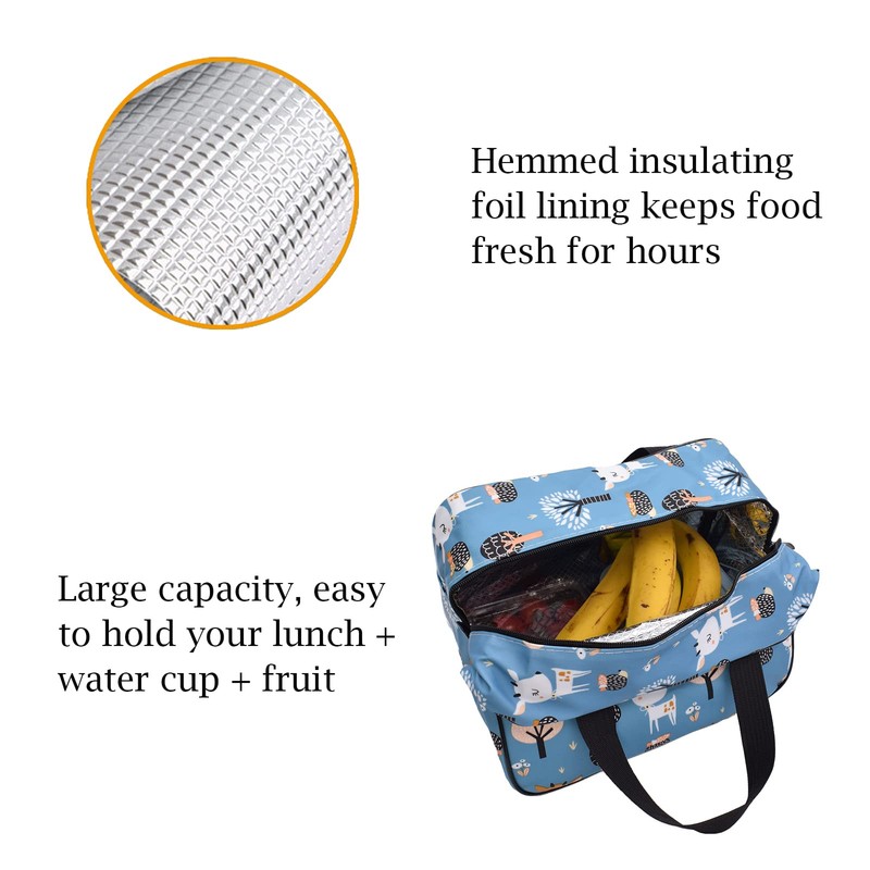 Nanxson Lunch Bag, Waterproof Picnic Bag, Insulated Bag for Travel,