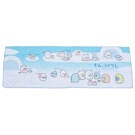 Inukai Towel Sumikko Gurashi [Cooling Towel] Bottled Cooling Face Towel, Summer, 35.4 x 11.8 inches (90 x 30 cm), Shirokuma no Friends