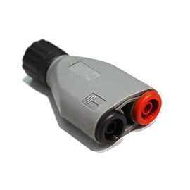 PeakTech P 7055 BNC Adapter Banana Plug Sockets, Accessory for Oscilloscopes, Signal Generator, Frequency Counter and Clamp with 4 mm Test Lead, Fully Insulated