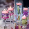12 pcs 2-inch Floating Candles, Pink, smokeless and unscented, Burns
