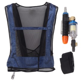 Welding Steel Air Compressed Cooling Vest Adjustable Vortex Tube Air Conditioner Waistcoat F Size