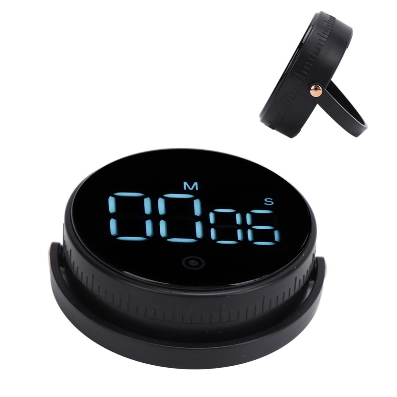 Digital Kitchen Timer LED Display Rotating 3 Volume Levels Adjustable