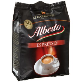 Darboven Coffee Alberto Espresso Pads, Pack of 36, 2 x 252 g