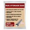 Carpet Storage Bag,Plastic Rug Storage Bag with Zip Tie,Rug Bags