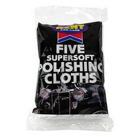Kent Car Care GKEPC500 Cotton Polishing Cloths - Pack of 5