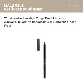 Malu Wilz Glam Eye Liner Smudge-proof Eye Contour Pen with Glitter Effect (No. 1 Black Sparkle)
