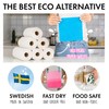 Superscandi Swedish Tea Towels, Eco-Friendly Reusable Sustainable Biodegradable Cellulose Sponge,