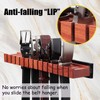 HeywoodCabin Premium Walnut Wood Belt Organizer with Sliding System -
