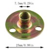 E-outstanding Round Base T-Nut 10PCS Brad Hole Tee Nut Thin