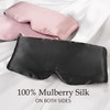 Loouforial Silk Eye Mask for Sleeping 2 Pack, 100% Natural