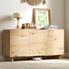 ANJ 55" Sideboard Buffet Cabinet with Storage,Modern Wave Credenza Accent