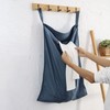 Linen Hanging Laundry Bag, 100% Linen Over The Door Laundry