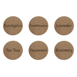 ChromaLabel 1 Inch Kraft Dot Labels on Sheets, 1080 Stickers per Pack, Essential Oils Variety Pack