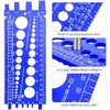 Tsudoku 2Pc Nut Bolt Thread Gauge Checker Bolt Size and