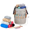 HOMEST Large Crochet Bag with Customized Front Compartment for Knitting