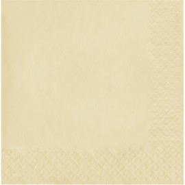 Creative Converting Touch of Color 2-Ply 50 Count Paper Lunch Napkins, Ivory
