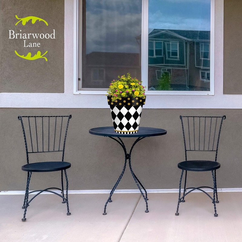 Briarwood Lane Checkerboard Medium Planter