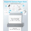 PRT Inkless Portable Printer for Travel, Wireless Thermal Printer Support