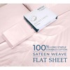 400 Thread Count 100% American Grown Cotton Pink Flat Sheet