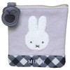 Marimo Craft DBM-3121 Miffy Diagonal Check Series Mini Flat Pouch/Character