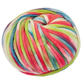 LANA GROSSA Gelato Soft Filled Cotton Tube Band with Colourful Speckle Print Hand Knitting Yarn Made of 52% Cotton and 48% Polyamide 100 g Wool for Knitting & Crocheting 80 m Yarn