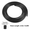 X AUTOHAUX 2pcs Windshield Washer Nozzle 2.5m Hose Connectors Kit
