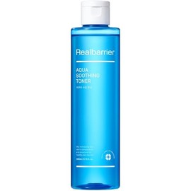 Real Barrier Aqua Soothing Toner 6.76 Fl Oz, Moisturizing to Soothe Heated Skin, Hyaluronic Acid Cooling Soothing Toner, Mildly Acidic Toner with Hypoallergenic Cooling Ingredient, Korean Skincare