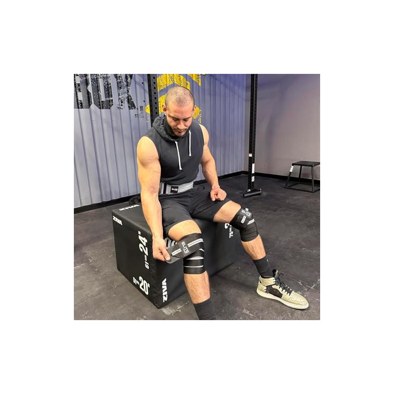 Par de vendas para rodilla, wraps para gimnasio, apoyo para