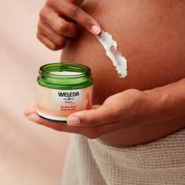 Weleda Organic Mama Pregnancy Body Butter - Rich Natural Cosmetics Massage Body Butter to Prevent Stretch Marks On The Stomach, Thigh and Chest (1 X 150 ml)