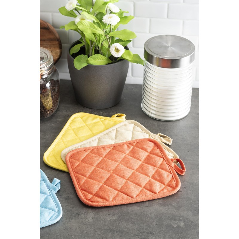 American Linen 8 Piece Pot Holder Set for Kitchen -