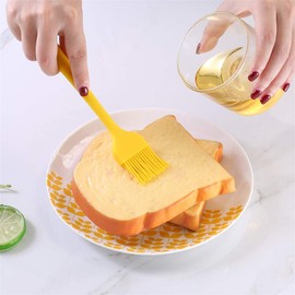 Cepillo de silicona para repostería - Pastelería resistente al calor Pan para hornear Pastel de aceite Cepillos de mantequilla para barbacoa Parrilla Cepillo de cocina Salsa(negro)