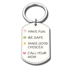 School Supplies College Essentials for Girls, College Dorm Essentials for Girls Guys, Back to Shcool Supplies for Teen Girl, Call Your Mom Safe Keychain for Daughter New Driver, First Day of School