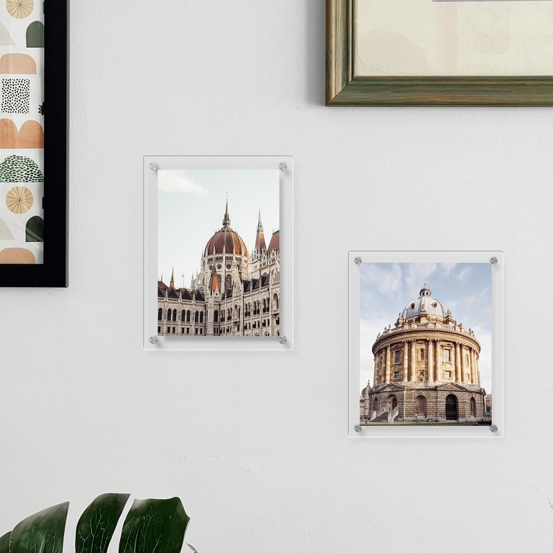 AITEE 8x10 Acrylic Picture Frames 4 Pack, Clear Picture Frames