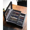 Besforu Wood Pen Display case 24 Slot Fountain Pen Box
