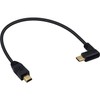 Duttek Mini USB to USB C Cable, Right Angled USB