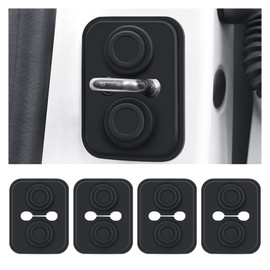 YGDMD 4PCS Thickened Car Door Strike Protector,Square-Shaped Silicone Car Door Lock Cover for Cars Doors Protector and Noise Reduction,Universal Self-Adhesive Cars Doors Latch Guard